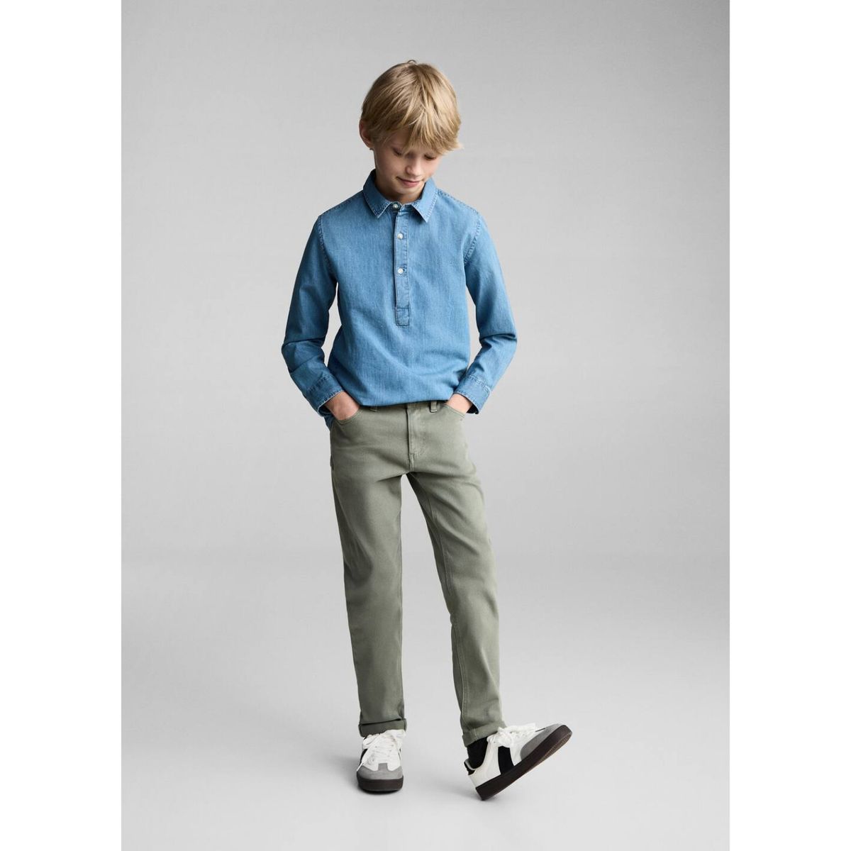 MANGO KIDS - Pantalon Niño Algodón Mango Kids