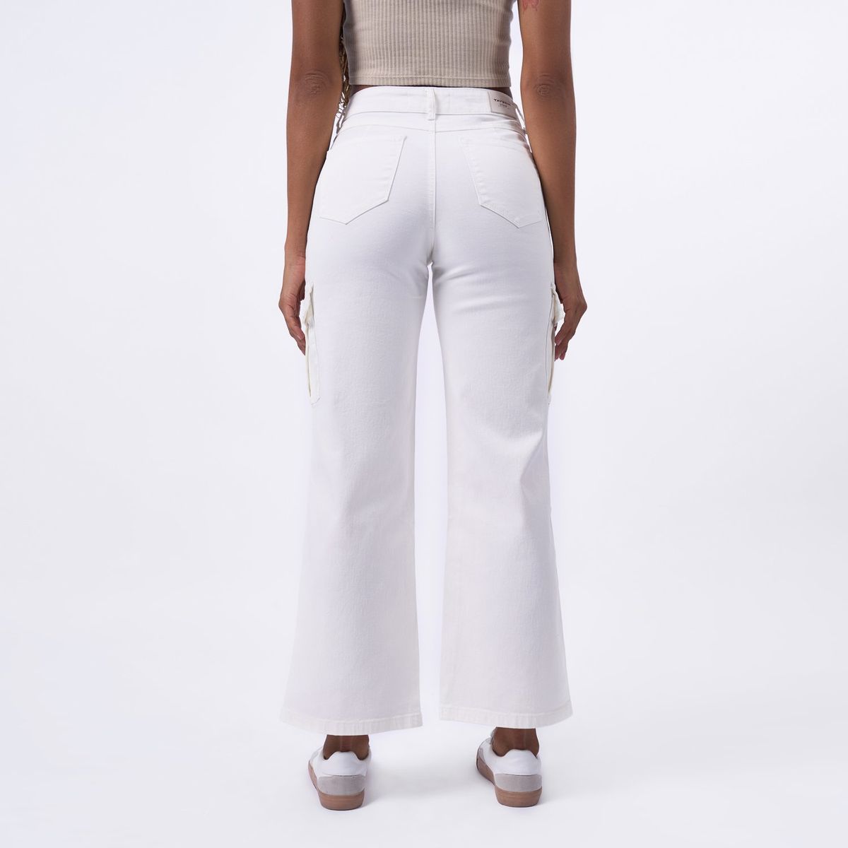 TAYSSIR - Pantalón Wide Algodón Mujer Tayssir
