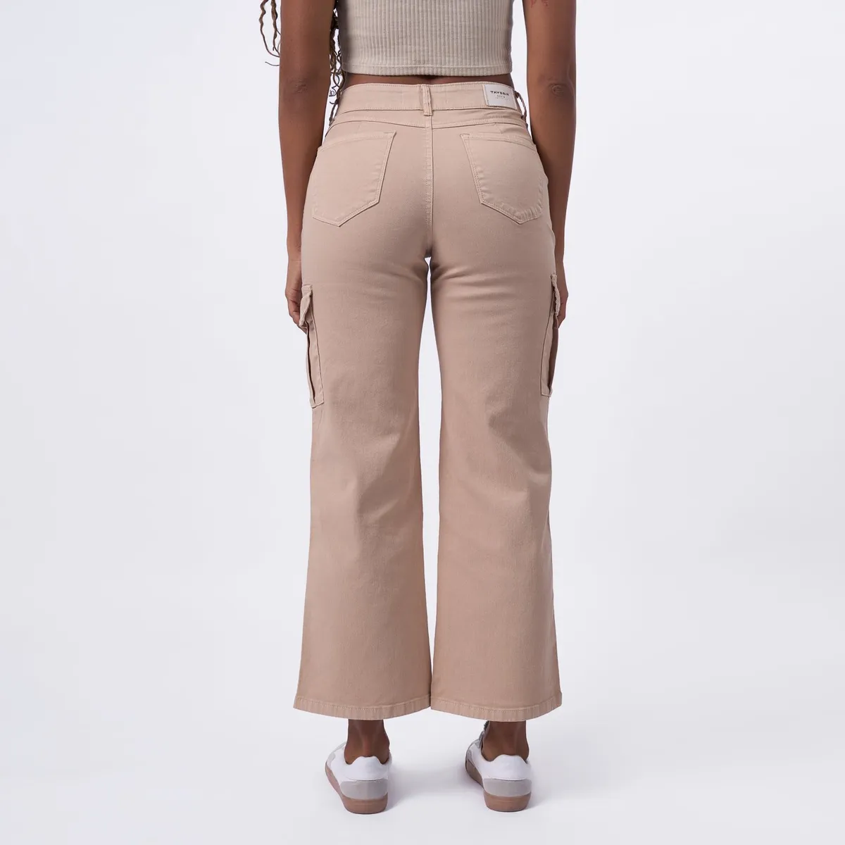 TAYSSIR - Pantalón Wide Algodón Mujer Tayssir