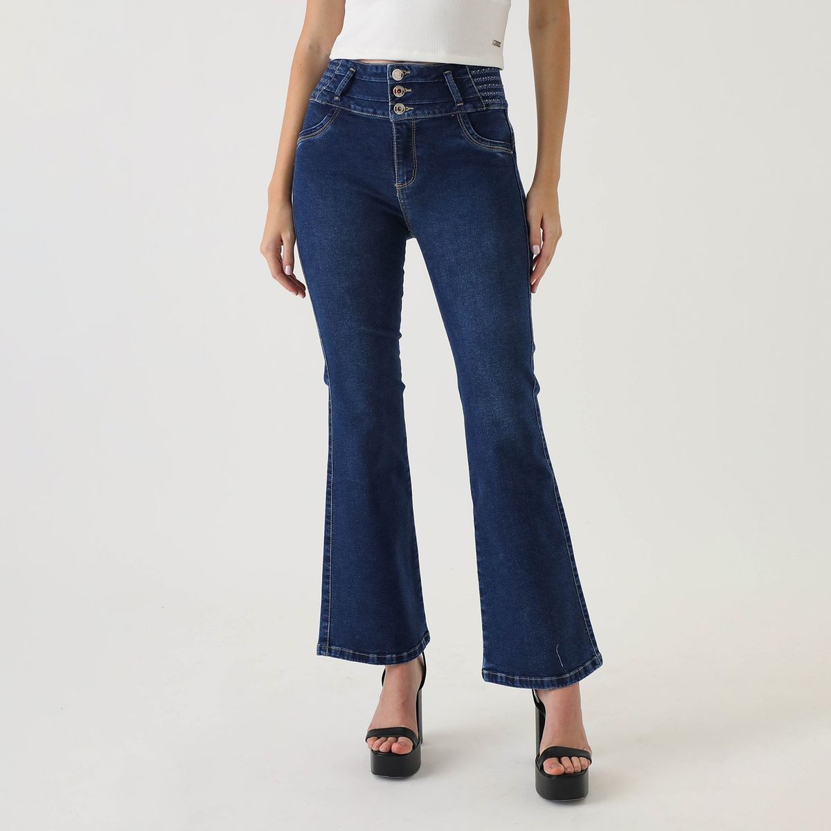 MOSSIMO - Jean Flare Algodón Mujer Mossimo