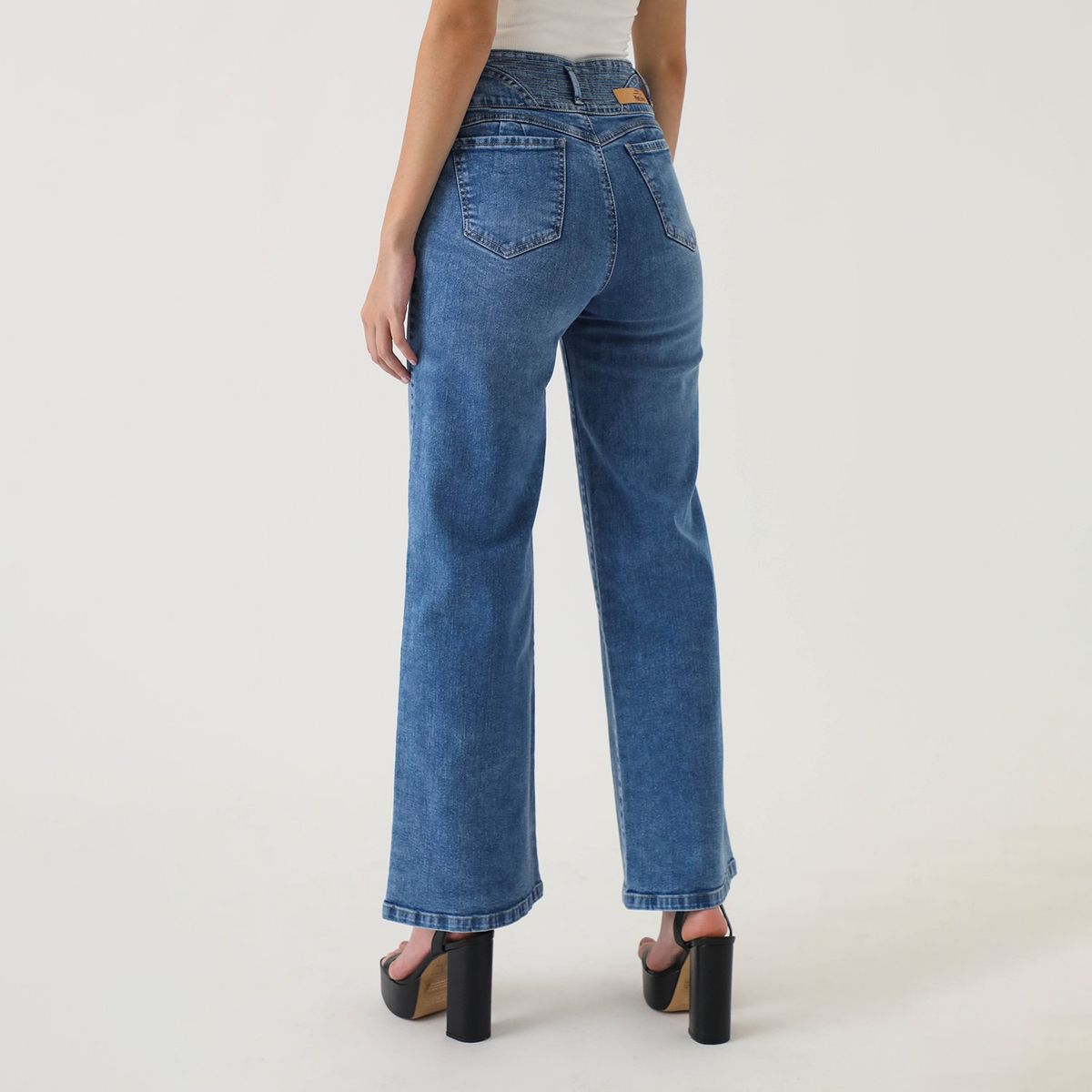 MOSSIMO - Jean Wide Algodón Mujer Mossimo