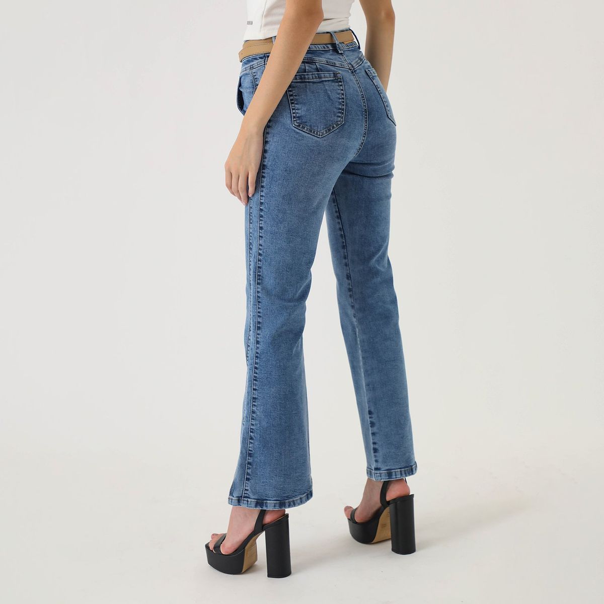 MOSSIMO - Jean Flare Algodón Mujer Mossimo