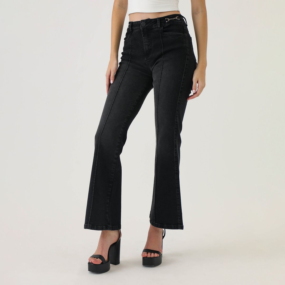 MOSSIMO - Jean Flare Algodón Mujer Mossimo