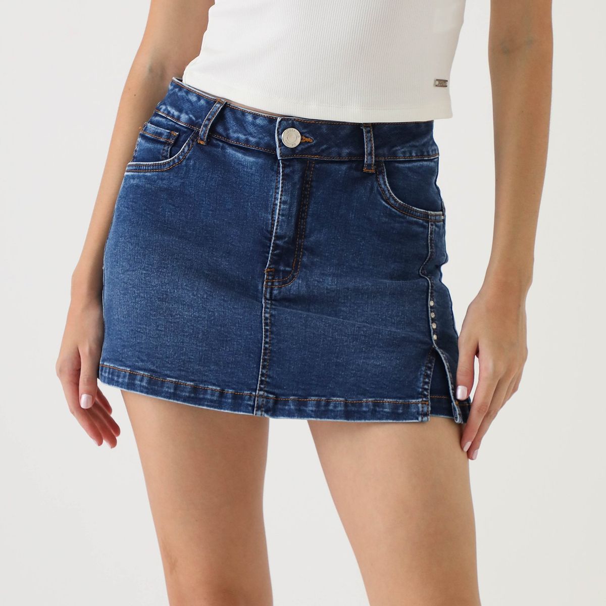 MOSSIMO - Falda Corta Algodón Mujer Mossimo