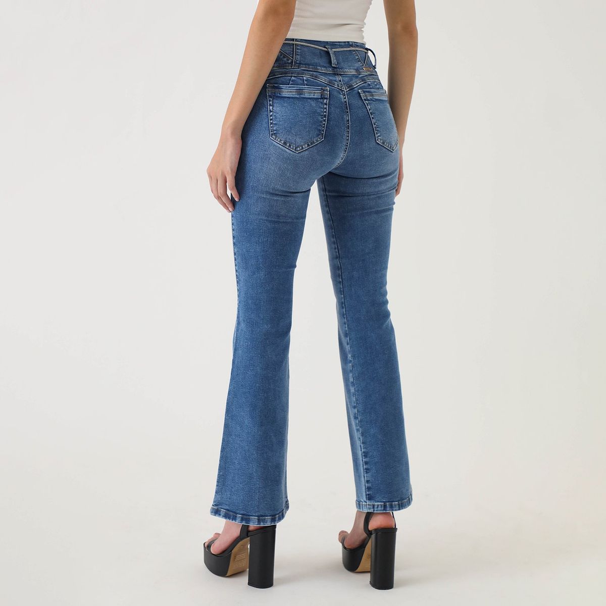 MOSSIMO - Jean Flare Algodón Mujer Mossimo