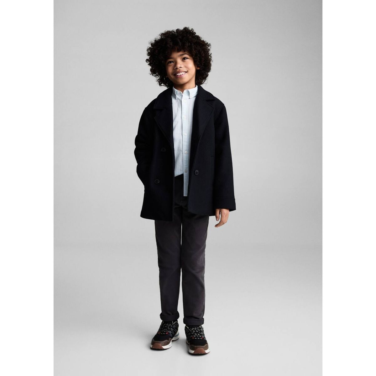 MANGO KIDS - Camisa Niño Manga Larga Algodón Mango Kids