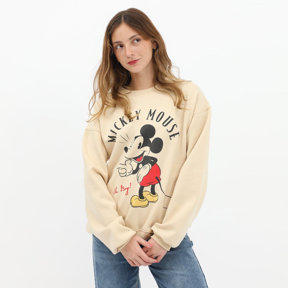 SYBILLA - Polera Disney Oversize 100% Algodón Mujer Sybilla