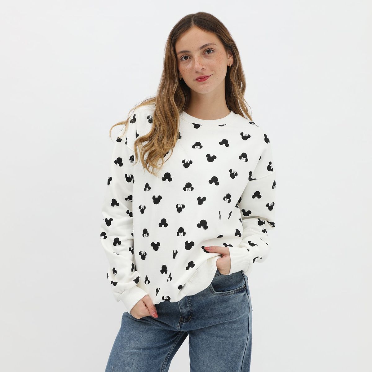 SYBILLA - Polera Disney Oversize 100% Algodón Mujer Sybilla