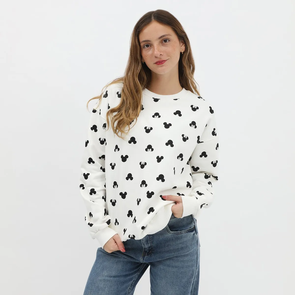 SYBILLA - Polera Disney Oversize 100% Algodón Mujer Sybilla