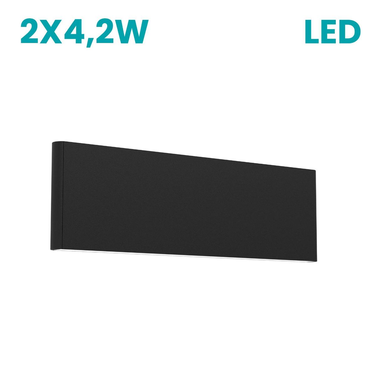 EGLO - Lamp Pared Climene 4.2w Negro