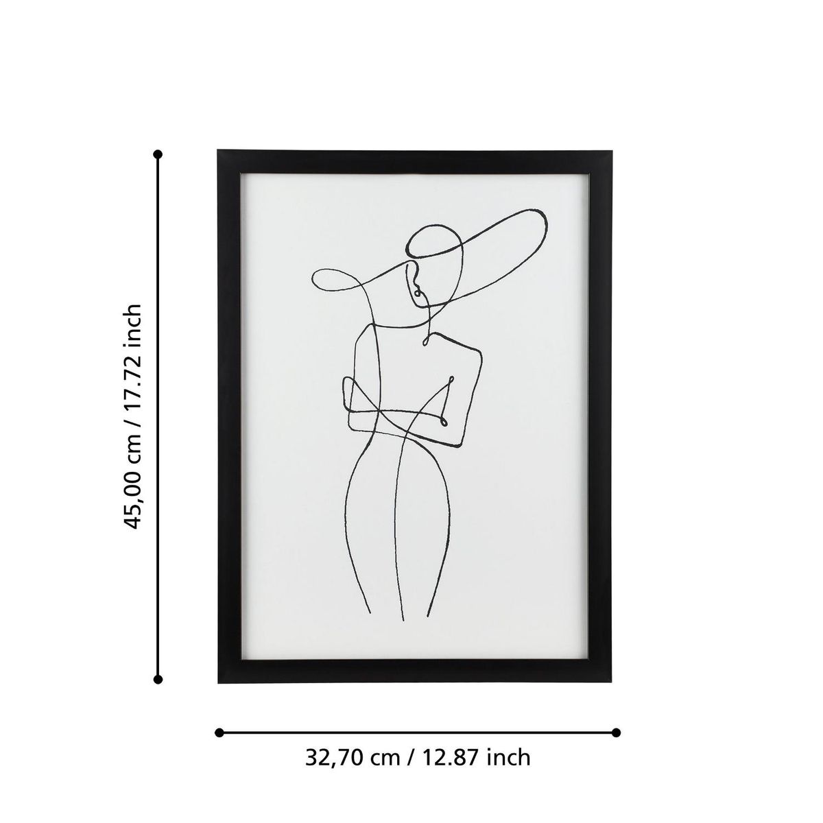 EGLO - Cuadro Roberval Negro Y Blanco