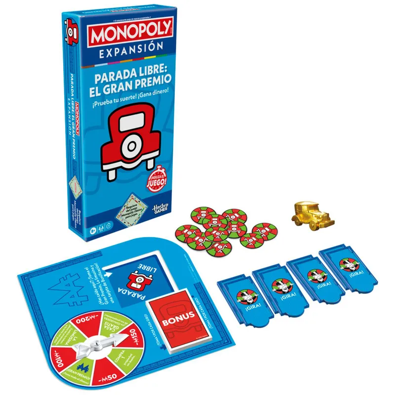 MONOPOLY - Juego de Mesa Monopoly Expansión Parada Libre: El Gran Premio  