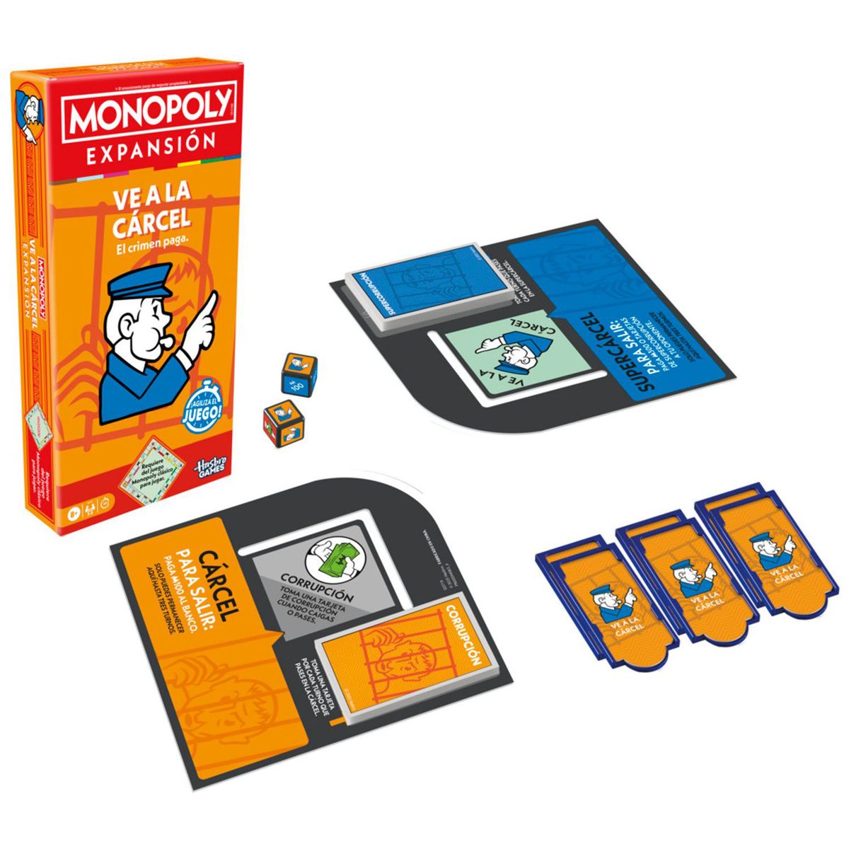 MONOPOLY - Juego de Mesa Monopoly Expansión Ve A La Cárcel  
