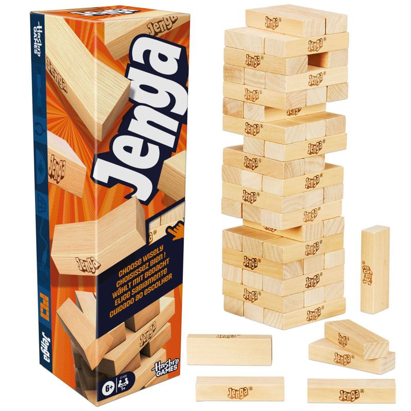 Jenga Xxl Game Jenga Jumbo Precio Juego De Mesa Hasbro Games Jenga