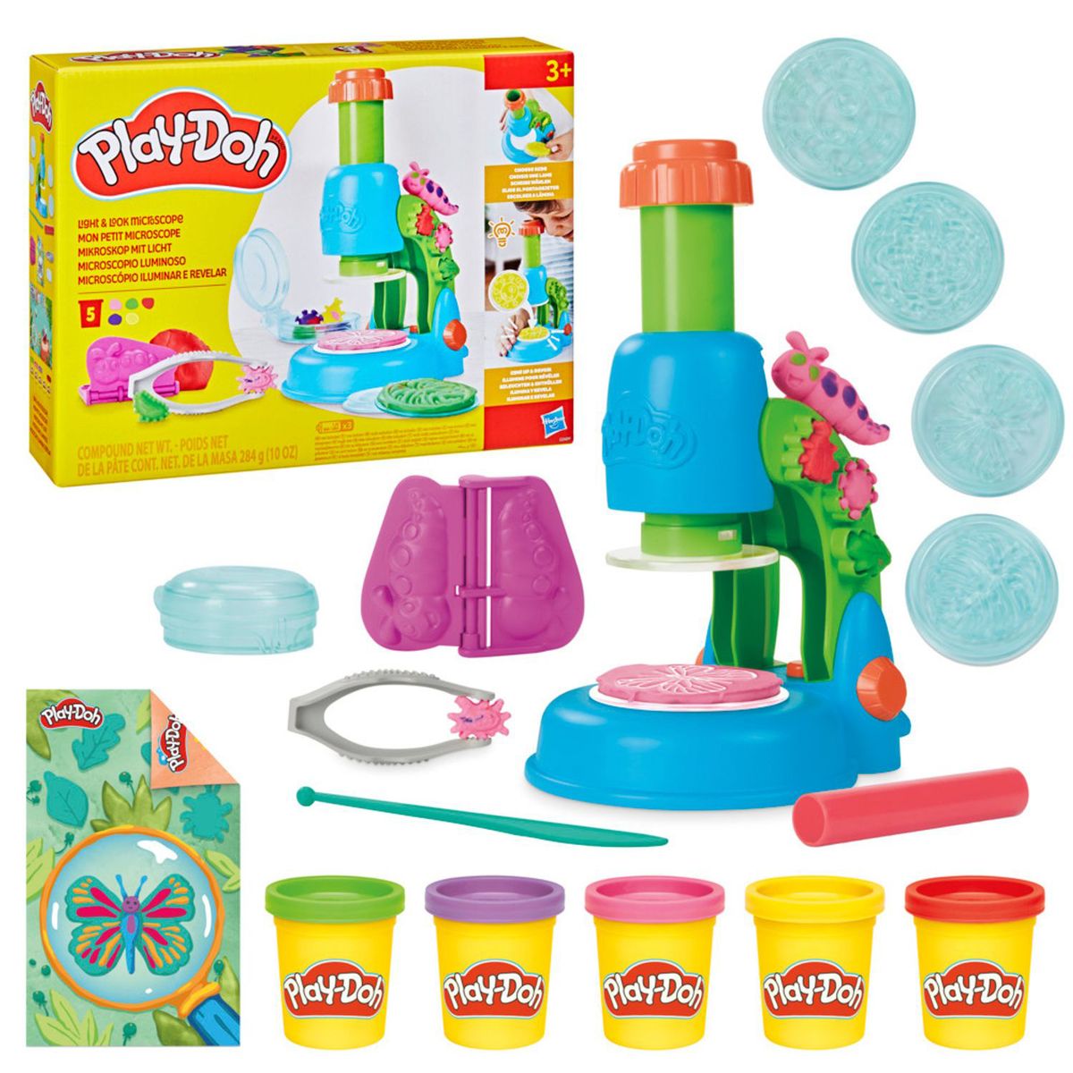 PLAY DOH - Set de Masa Moldeable Play-doh Microscopio Luminoso  