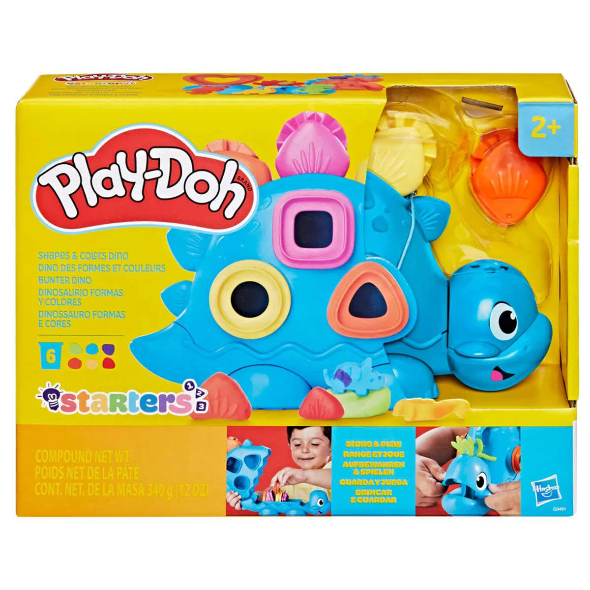 PLAY DOH - Set De Masa Moldeable Play-doh Starters Dinosaurio Forma Y Colores  
