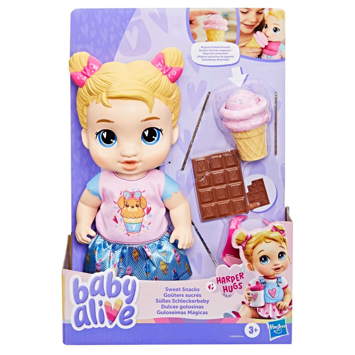 BABY ALIVE - Muñeca Baby Alive Dulces Golosinas Harper Hugs  