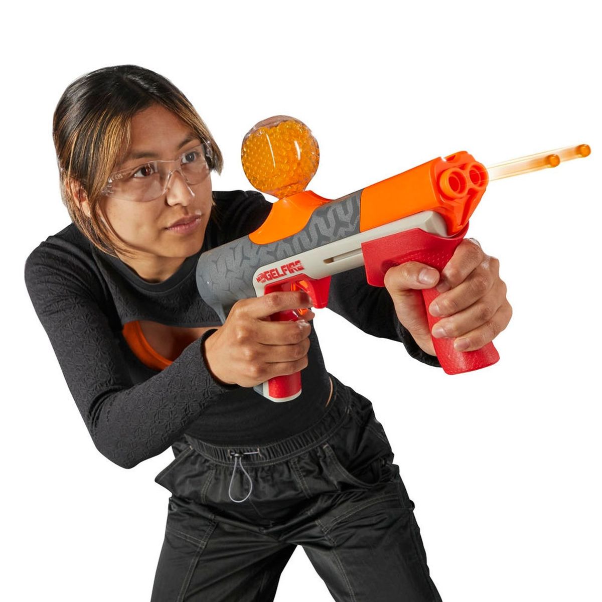 NERF - Lanzador Nerf Pro Gelfire Quadrant 5.000 Recargas  