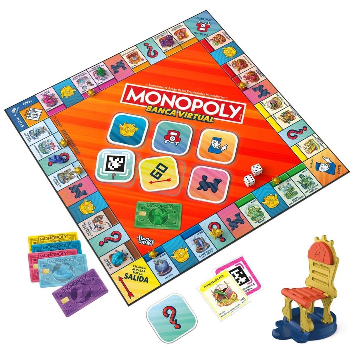 MONOPOLY - Juego de Mesa Monopoly Banco Virtual Hasbro