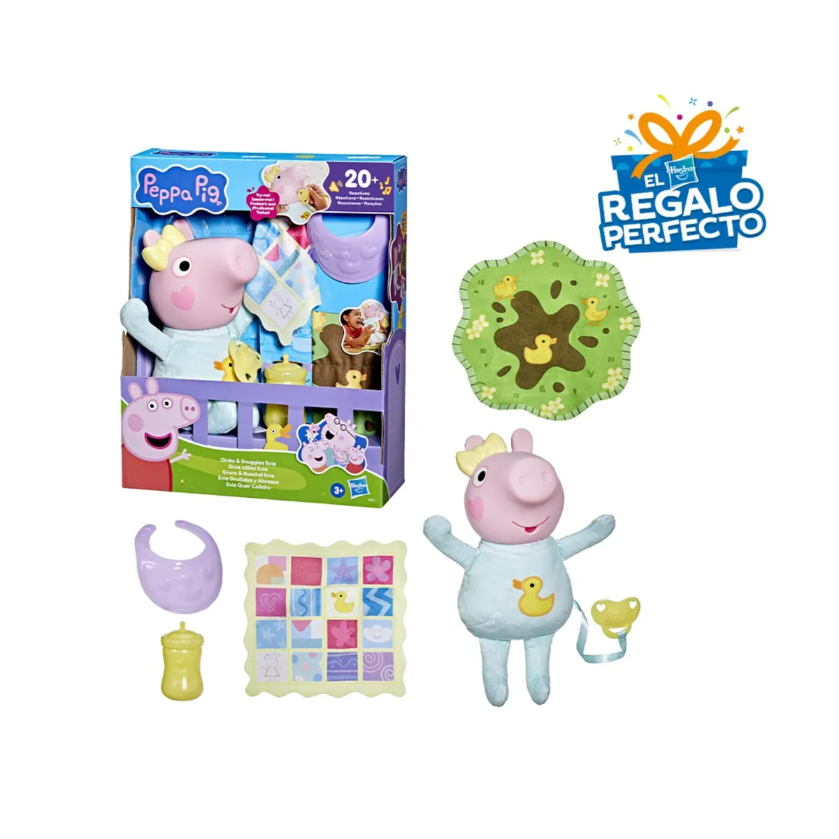 PEPPA PIG - Muñeca Peppa Pig Evie Gruñidos Y Abrazos  