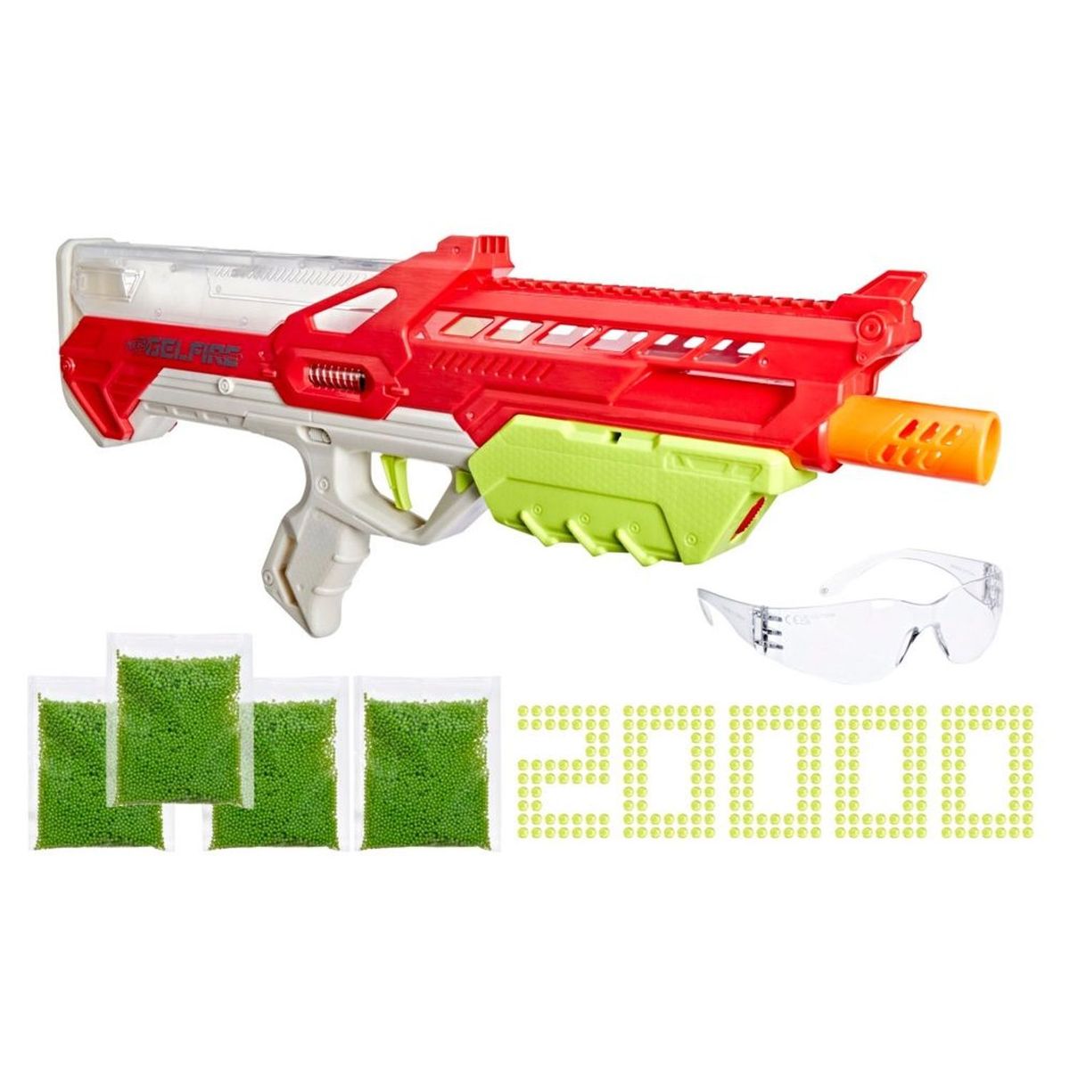 NERF - Lanzador Nerf Pro Gelfire Warp Speed 20000 Recargas  .