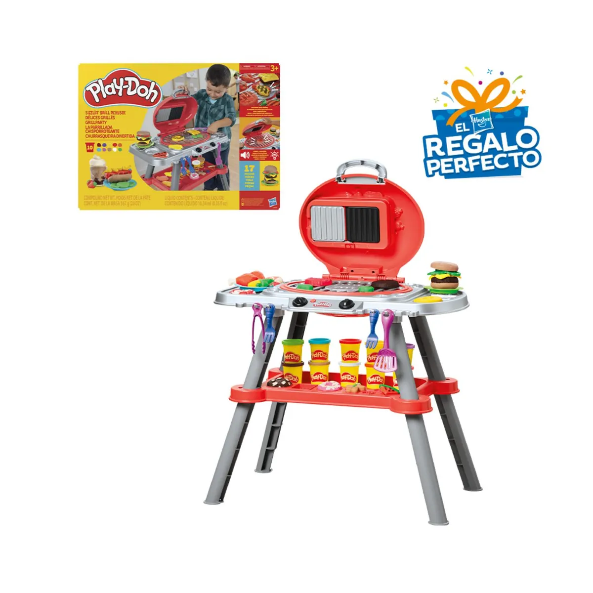 PLAY DOH - Set De Masa Moldeable Play-doh La Parrillada Chisporroteante  