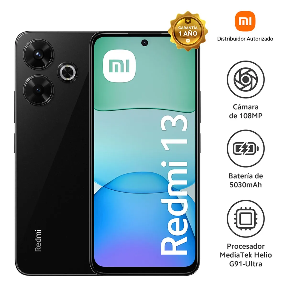 XIAOMI - Celular Redmi 13 8GB + 256GB