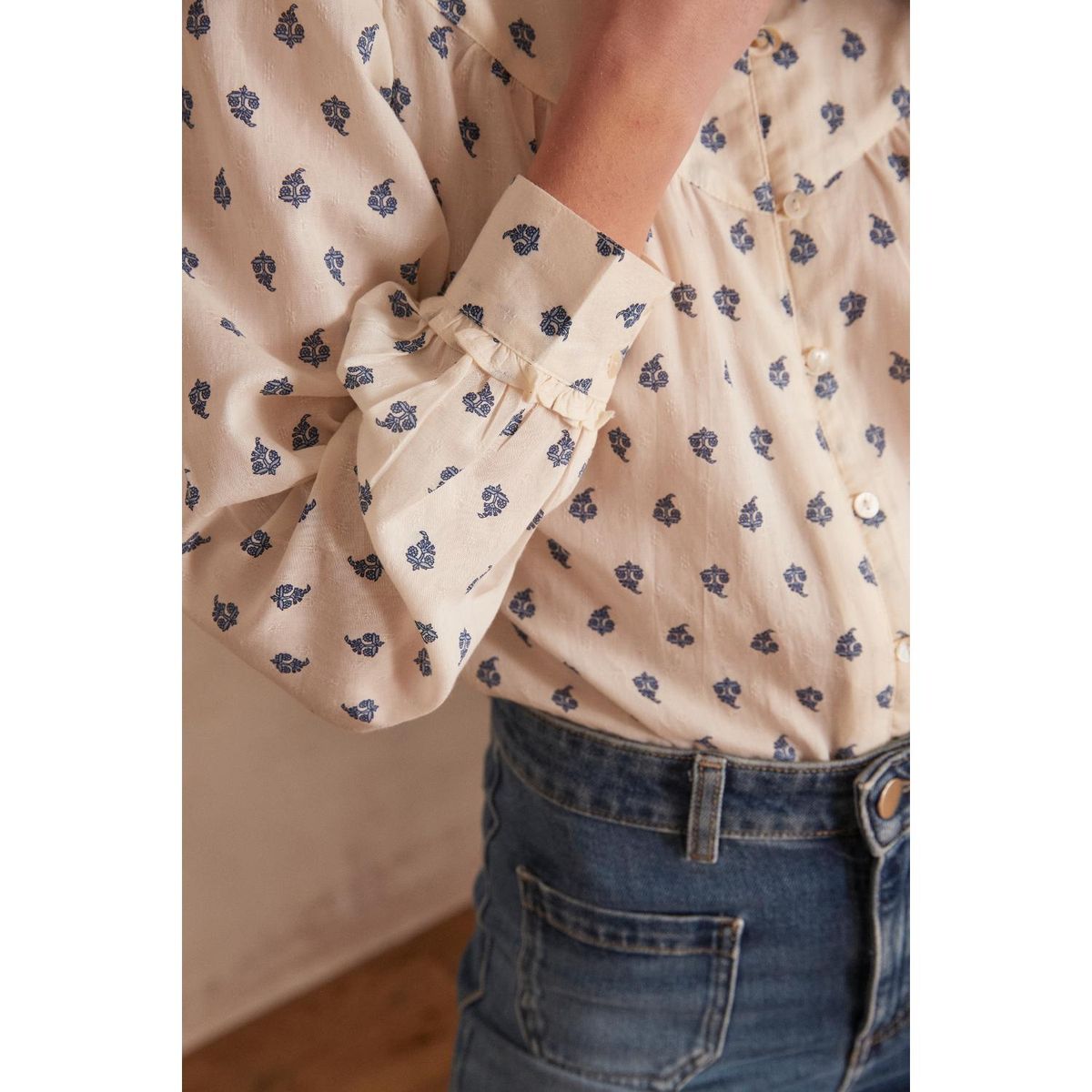 MAISON 123 - Blusa Manga Larga Casual Mujer Maison 123