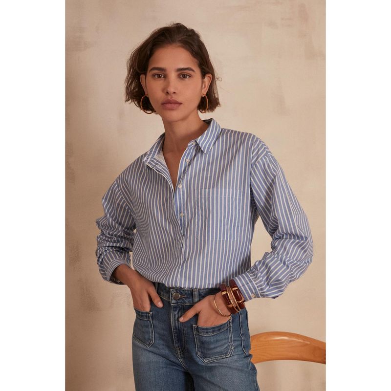 MAISON 123 - Camisa Manga Larga 100% Algodón Mujer Maison 123