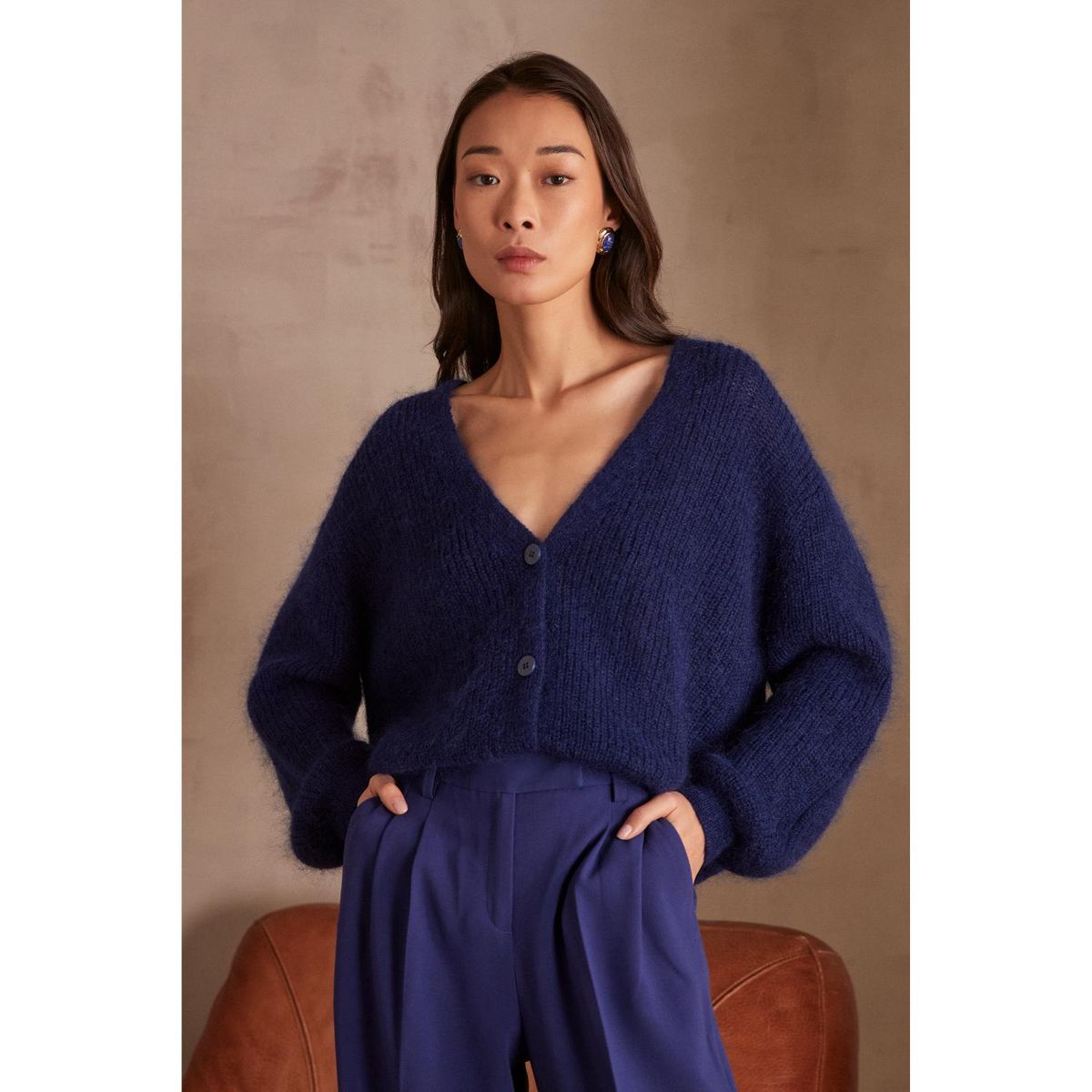 MAISON 123 - Cardigan Casual Mujer Maison 123