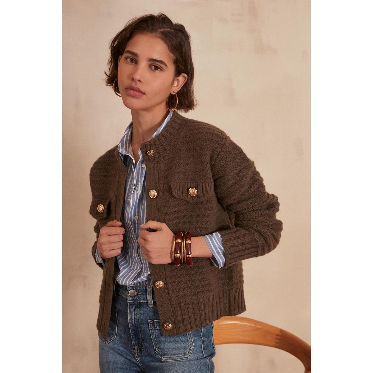 MAISON 123 - Cárdigan Casual Mujer Maison 123