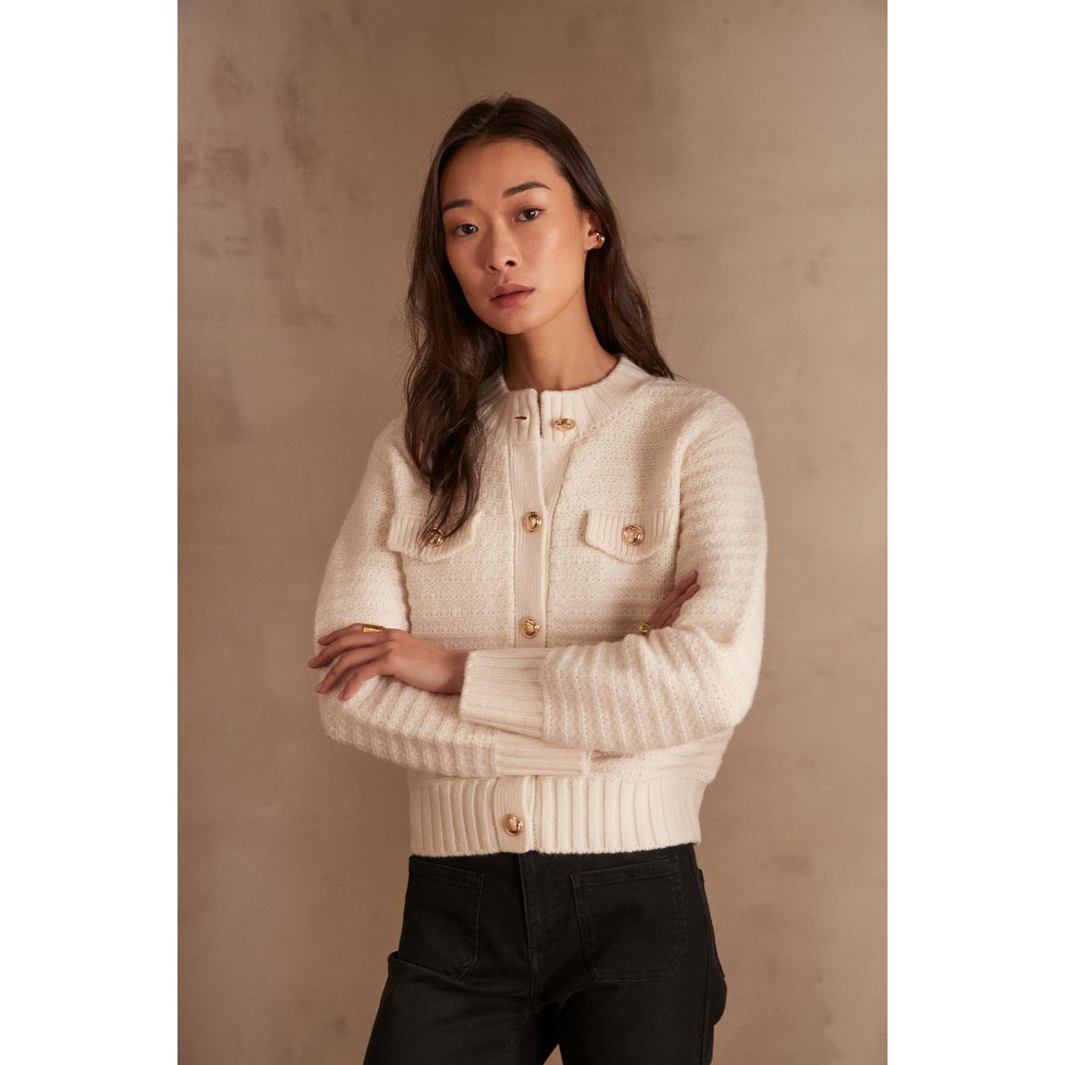 MAISON 123 - Cárdigan Casual Mujer Maison 123