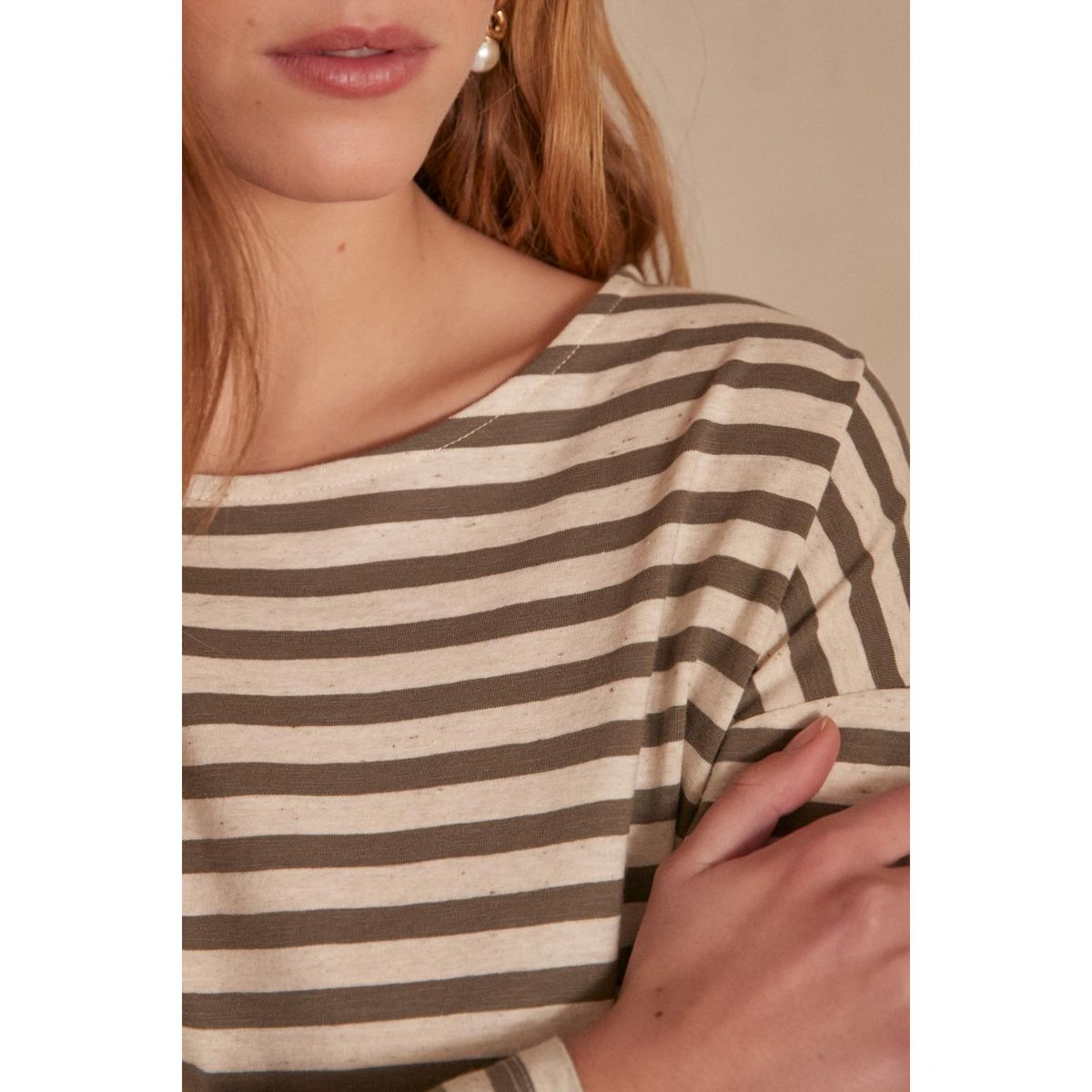 MAISON 123 - Polo Manga Larga 100% Algodón Mujer Maison 123