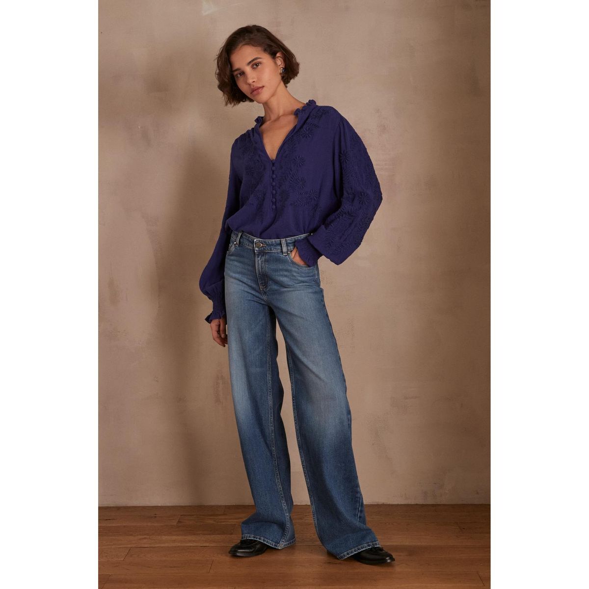 MAISON 123 - Jean Casual Algodón Mujer Maison 123