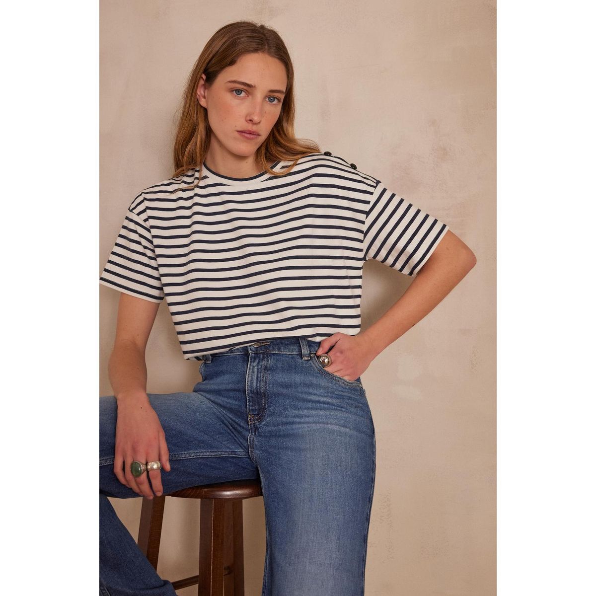 MAISON 123 - Polo Manga Corta Algodón Mujer Maison 123