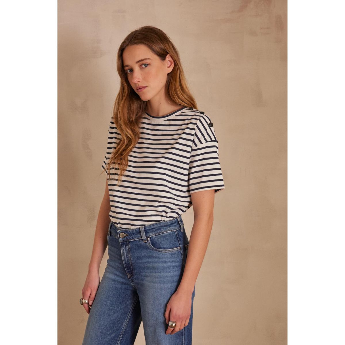 MAISON 123 - Polo Manga Corta Algodón Mujer Maison 123