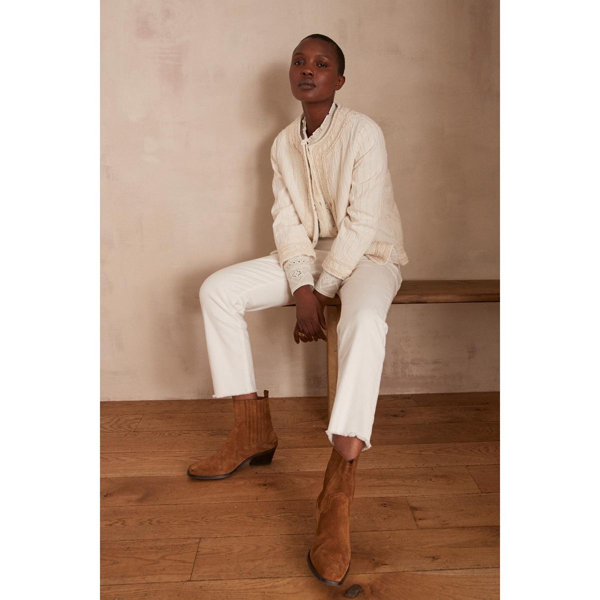 MAISON 123 - Pantalón Casual Algodón Mujer Maison 123