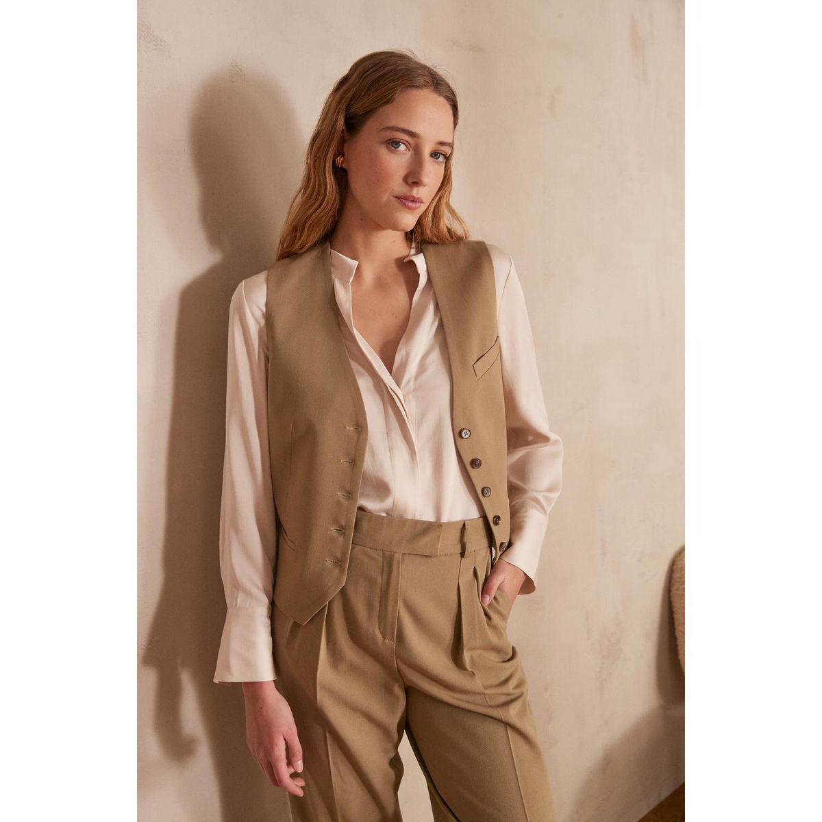 MAISON 123 - Blusa Manga Larga Casual Mujer Maison 123