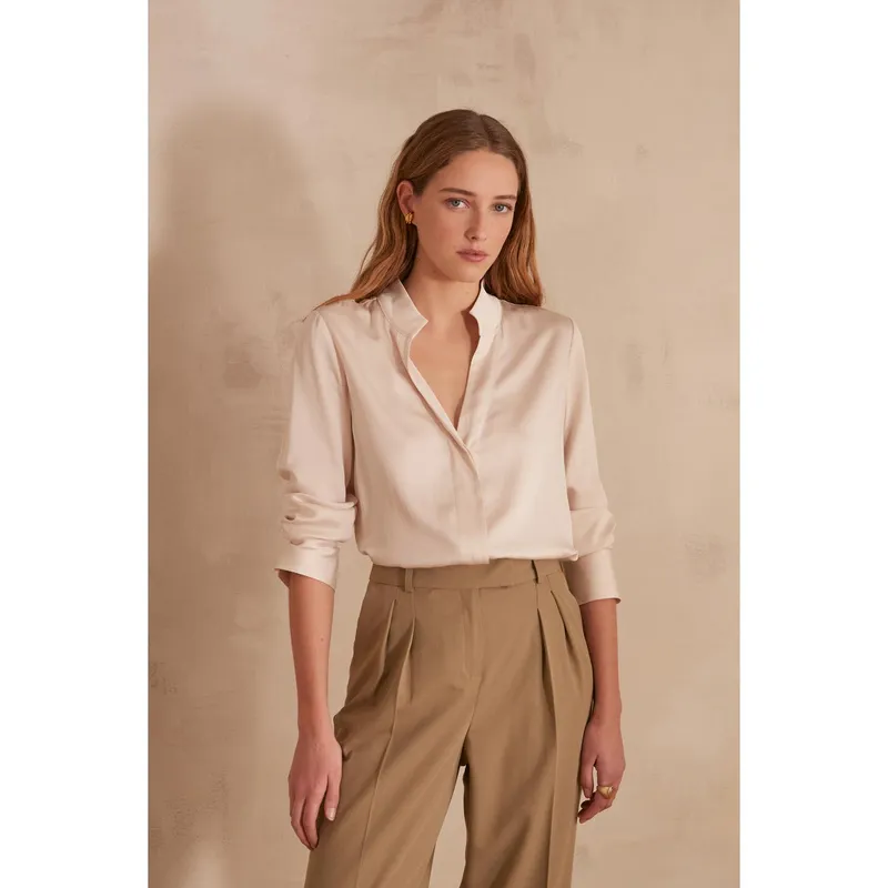 MAISON 123 - Blusa Manga Larga Casual Mujer Maison 123