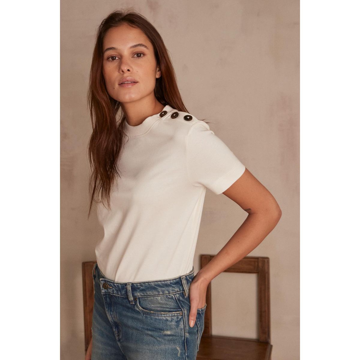 MAISON 123 - Polo 100% Algodón Mujer Maison 123