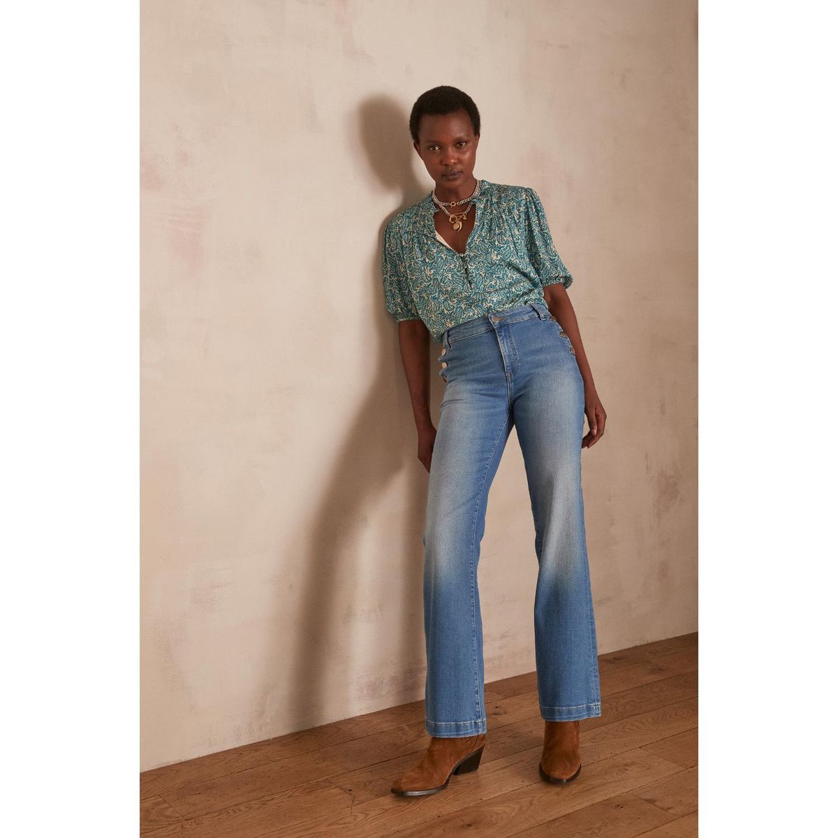 MAISON 123 - Jean Casual Algodón Mujer Maison 123