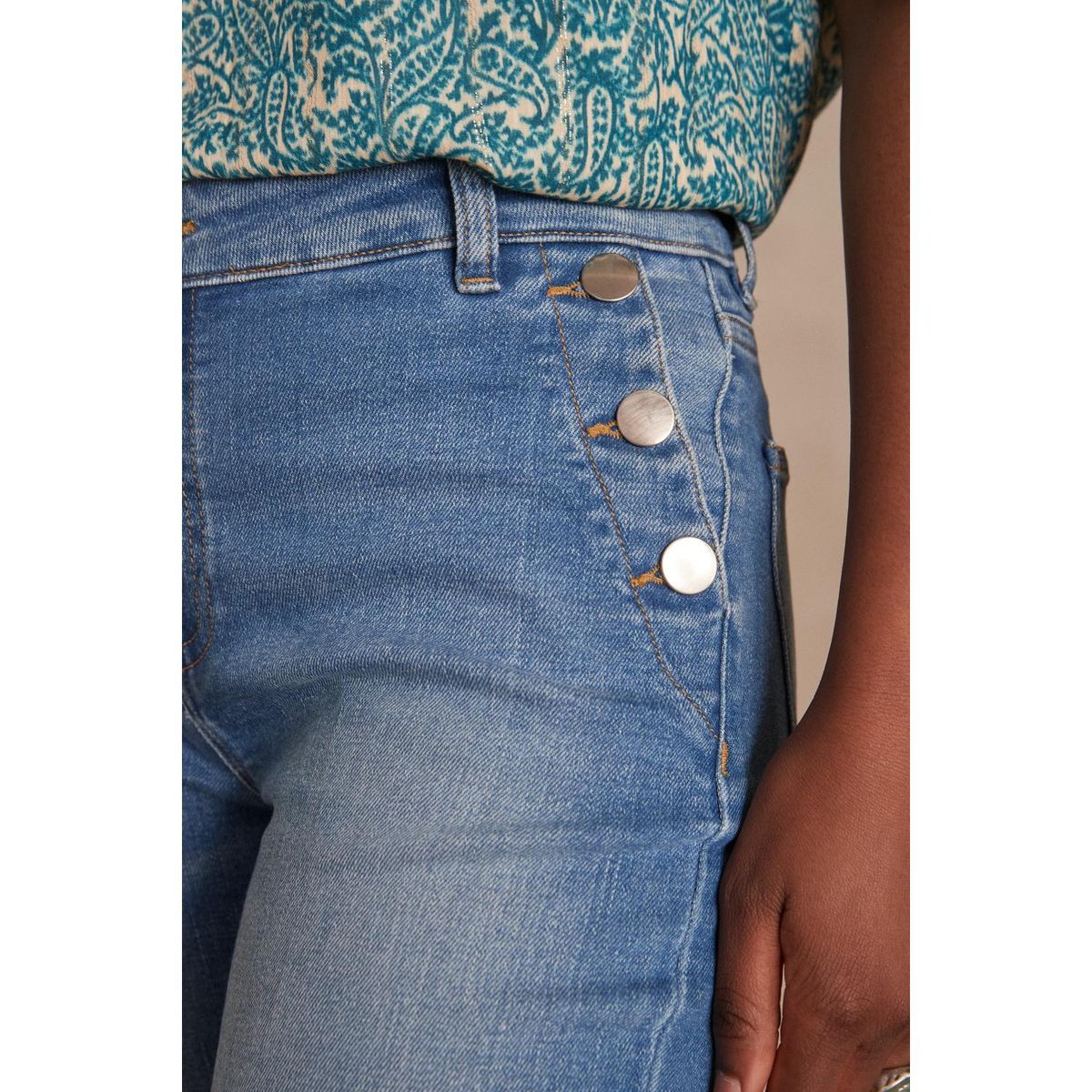 MAISON 123 - Jean Casual Algodón Mujer Maison 123