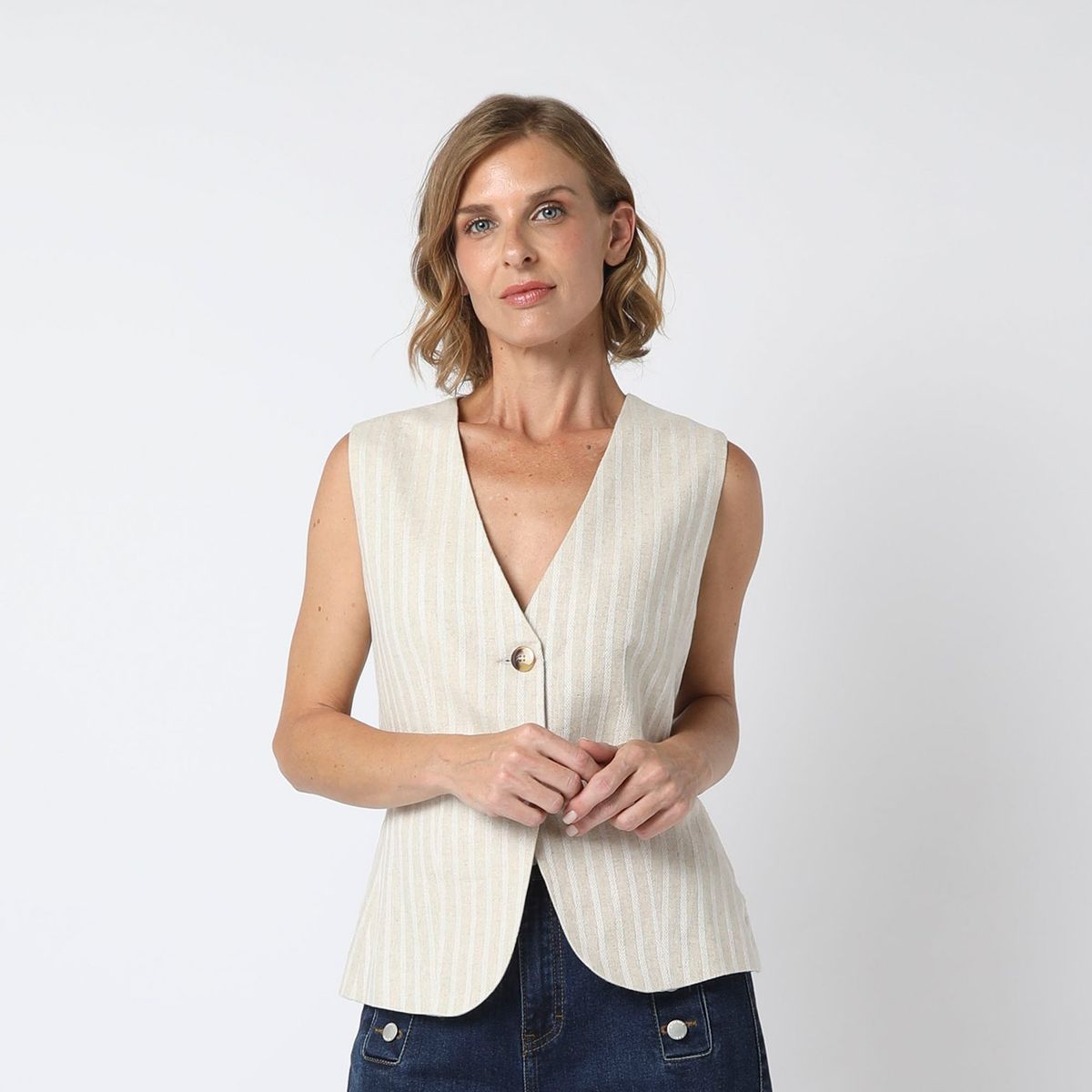 APOLOGY - Chaleco Casual Mujer Apology x Viviana Rivas Plata