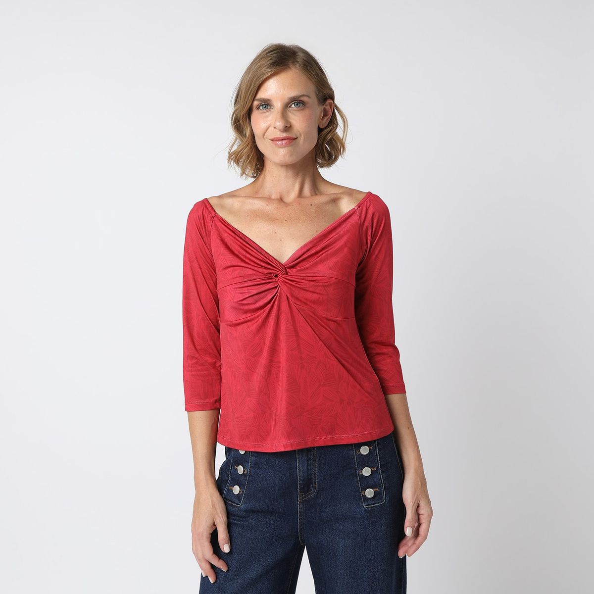 APOLOGY - Top Manga Larga Casual Mujer Apology x Viviana Rivas Plata