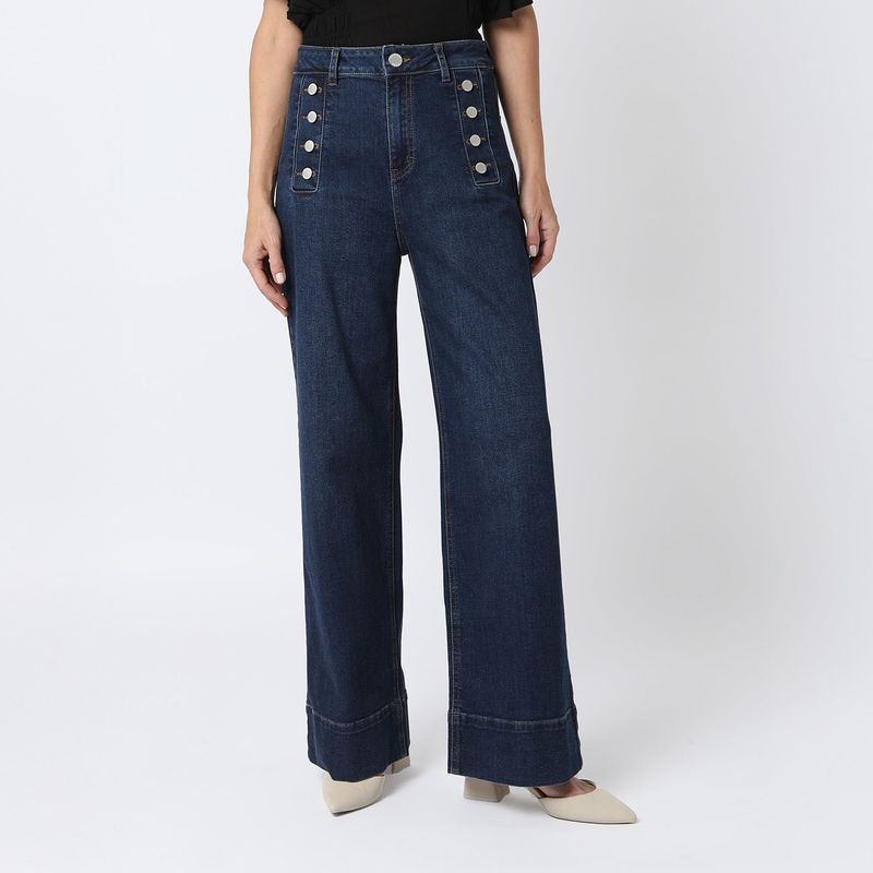 APOLOGY - Jean Recto Algodón Mujer Apology x Viviana Rivas Plata