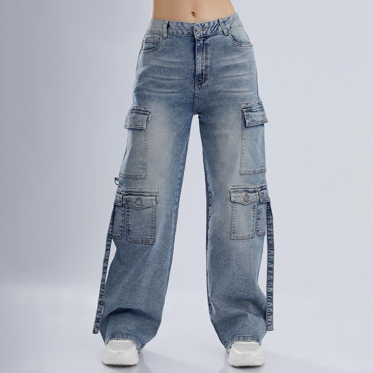 KANSAS - Jean Balloon Algodón Mujer Kansas