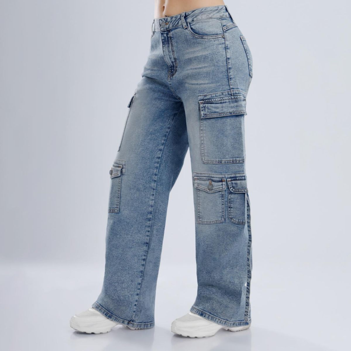 KANSAS - Jean Balloon Algodón Mujer Kansas