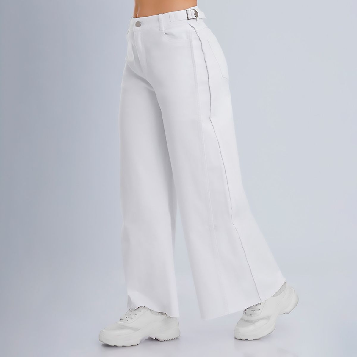 KANSAS - Jean Wide Leg Tiro Alto Mujer Kansas