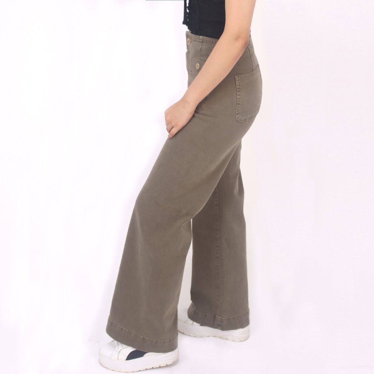 KAYRA POBLET - Jean Wide Leg Tiro Alto Mujer Kayra Poblet