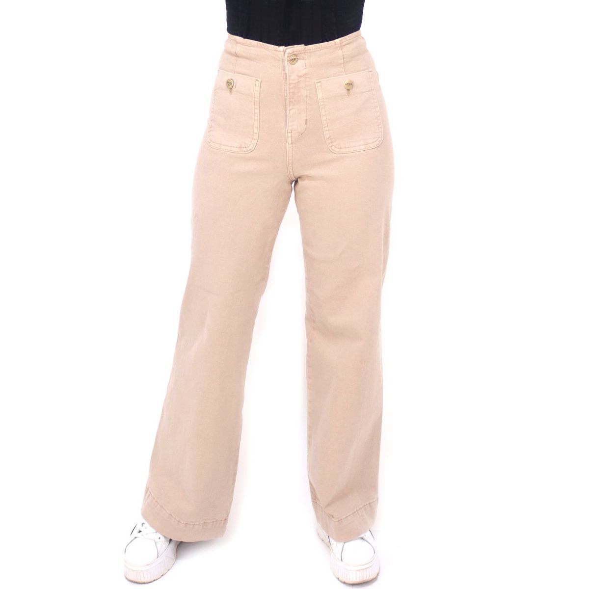 KAYRA POBLET - Jean Wide Leg Tiro Alto Mujer Kayra Poblet